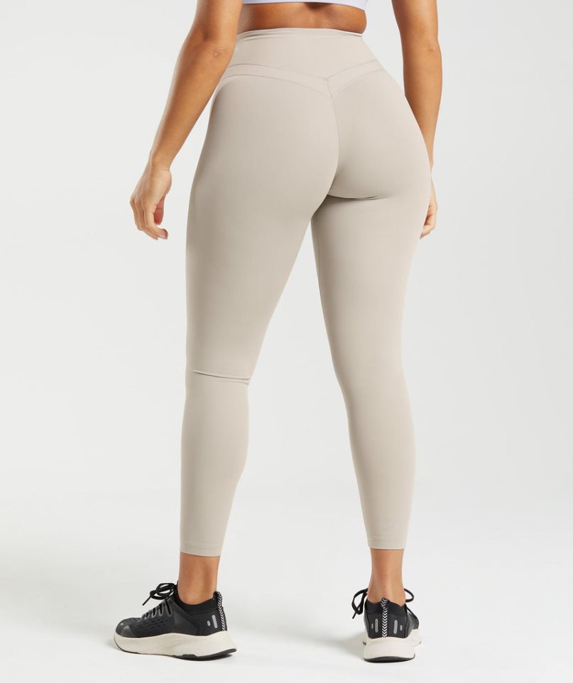 Women's Gymshark Whitney High Rise Leggings Light Grey | NZ 4WGVFU